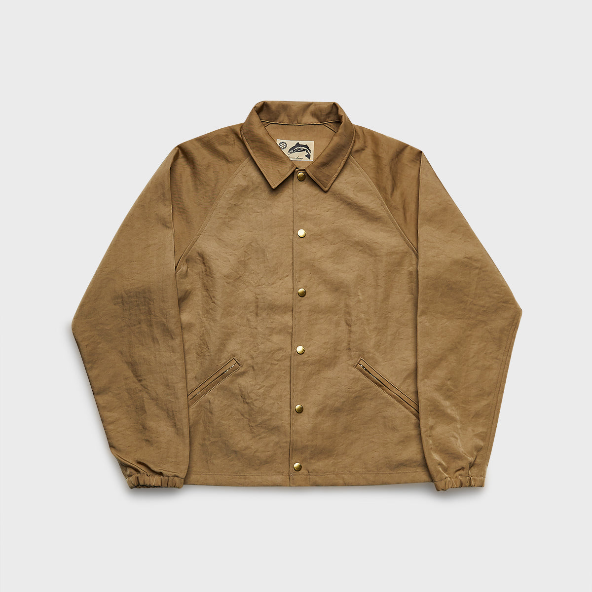 Tan coach jacket sale