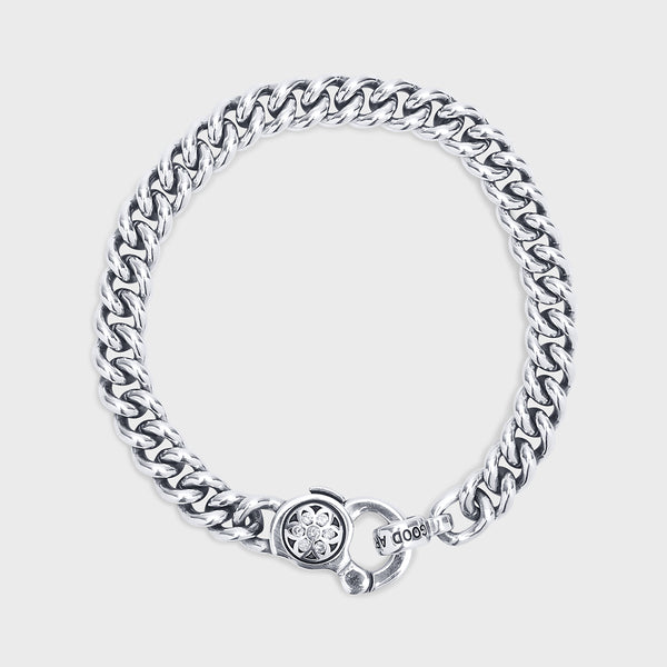 Men's Sterling Silver Chain Bracelet - The Hero